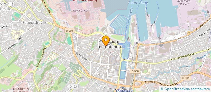 localisation de l'entreprise PROSPECTION FUTURS MANNEQUINS  CHERBOURG-EN-COTENTIN