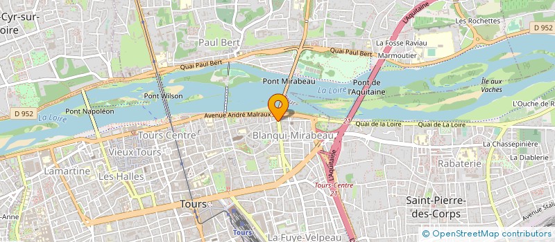 localisation de l'entreprise PROSPECTION IMMOBILIERE ET REALISATION à TOURS