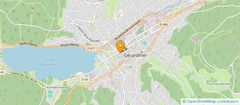 localisation de l'entreprise PROSPECTIV' à GERARDMER
