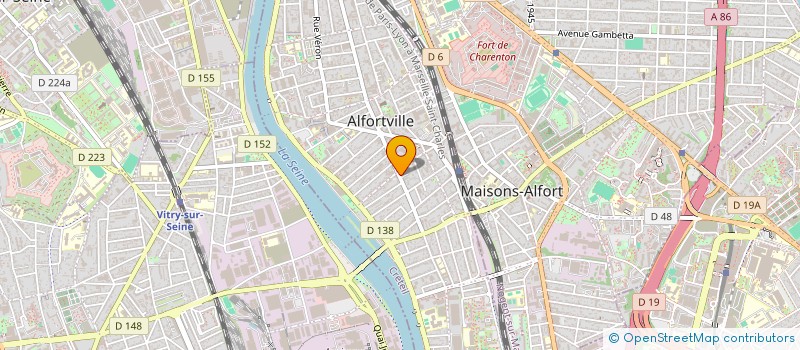 localisation de l'entreprise PROSPECTIVE ESS (ECONOMIE SOCIALE ET SOLIDAIRE) à ALFORTVILLE