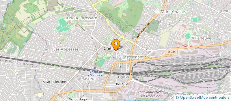 localisation de l'entreprise PROSPELI à CHELLES