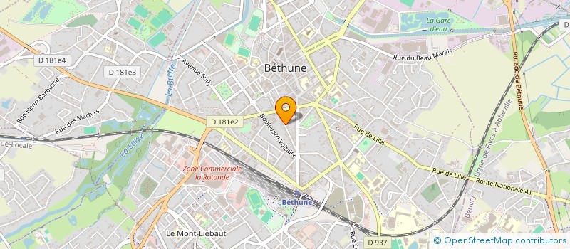 localisation de l'entreprise PROSPEO à BETHUNE