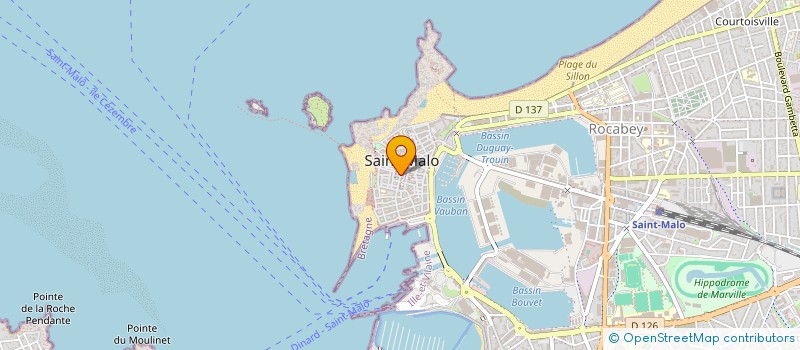 localisation de l'entreprise PROSPER à SAINT-MALO