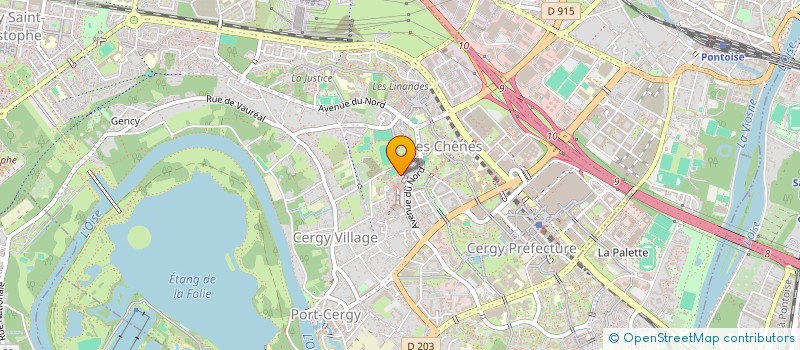 localisation de l'entreprise PROSPER 8  CERGY