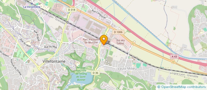 localisation de l'entreprise PROSPER  VAULX-MILIEU