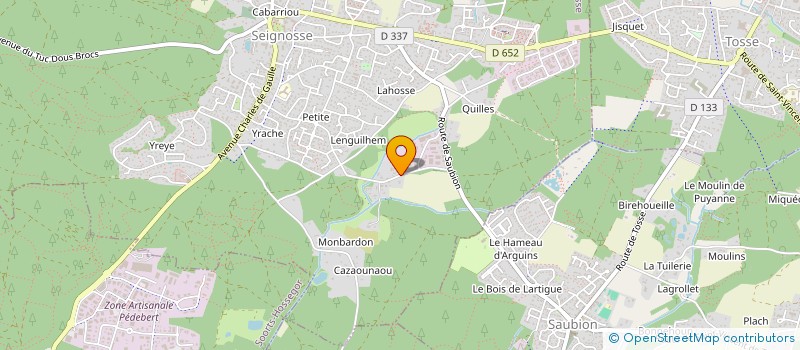localisation de l'entreprise PROSPER FORAGES à SEIGNOSSE