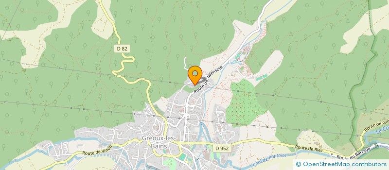 localisation de l'entreprise PROSPERA HOLDING  GREOUX-LES-BAINS