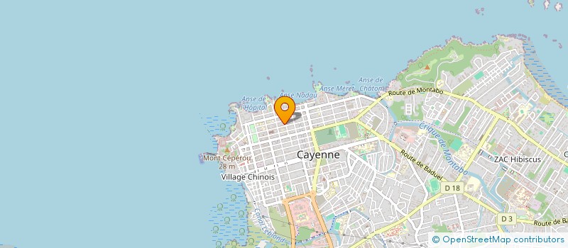 localisation de l'entreprise PROSPERE  CAYENNE