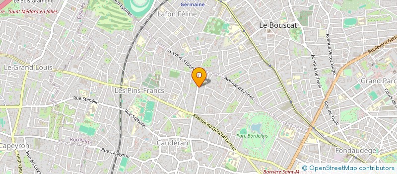 localisation de l'entreprise PROSPERE BATI à BORDEAUX