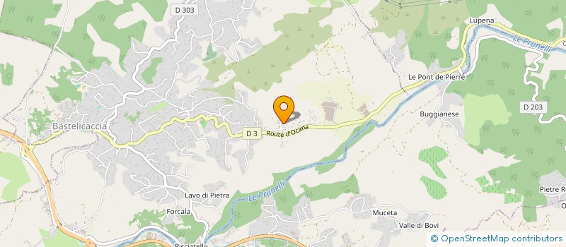 localisation de l'entreprise PROSPERI à BASTELICACCIA