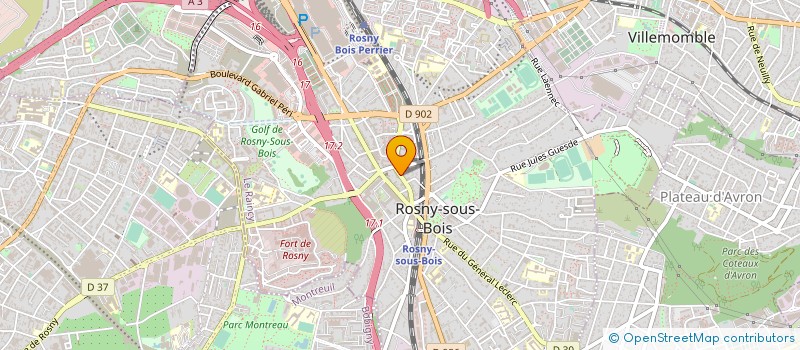 localisation de l'entreprise PROSPERITY LEGEND à ROSNY-SOUS-BOIS
