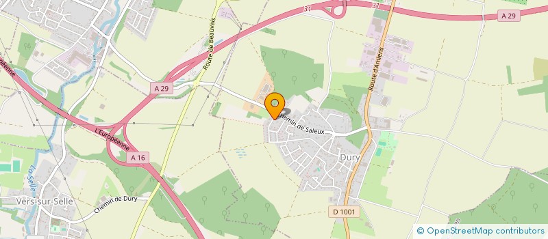 localisation de l'entreprise PROSPORT à DURY