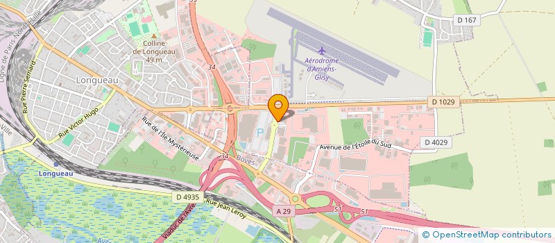 localisation de l'entreprise PROSPORT LOISIRS  GLISY