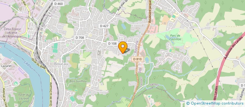 localisation de l'entreprise PROSSEL IMMOBILIER  BOUCAU