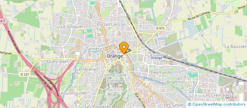 localisation de l'entreprise PROST FIN OPTIQUE à ORANGE