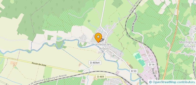 localisation de l'entreprise PROST - LOUDET à VILLETTE-LES-ARBOIS
