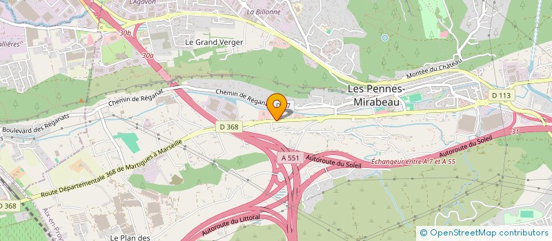 localisation de l'entreprise PROSTAFF à LES PENNES-MIRABEAU