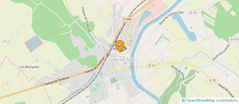 localisation de l'entreprise PROSTARBATIMENT à LISLE-SUR-TARN