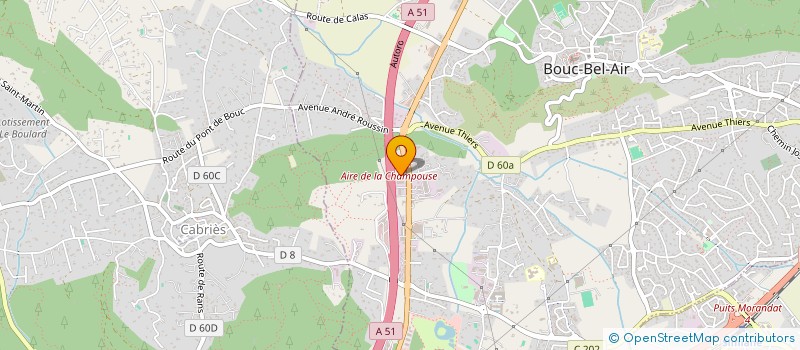 localisation de l'entreprise PROSWIM à BOUC-BEL-AIR