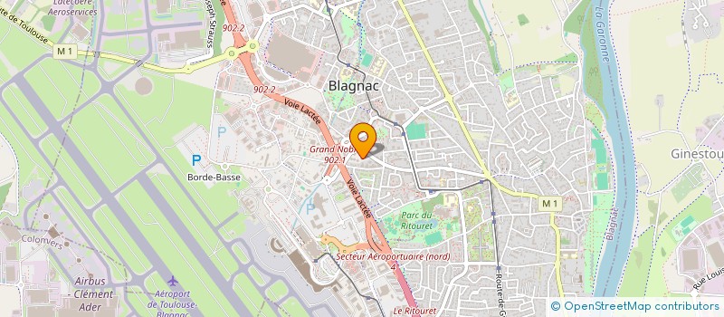 localisation de l'entreprise PROSYNERGIES INFORMATIQUE  BLAGNAC