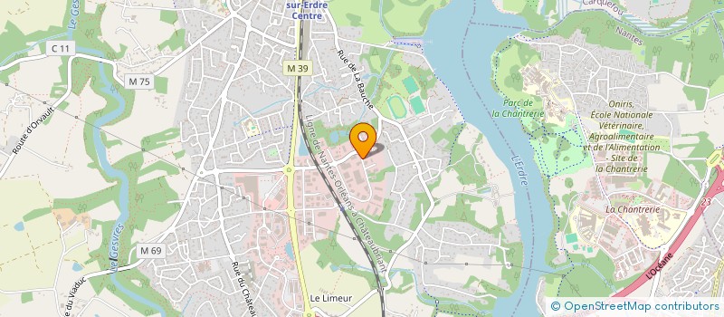 localisation de l'entreprise PROSYSTEL à LA CHAPELLE-SUR-ERDRE