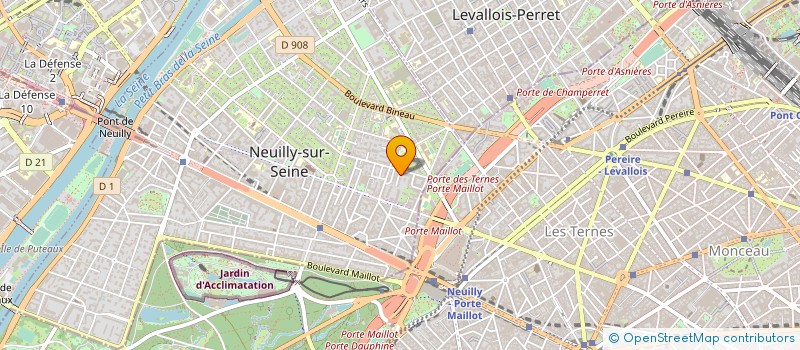 localisation de l'entreprise PROT & ASSOCIES à NEUILLY-SUR-SEINE