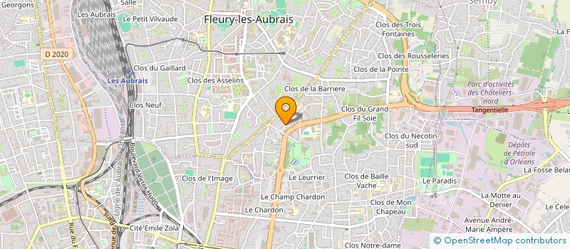 localisation de l'entreprise PROT-BODIN INDIVISION ORLEANS  ORLEANS