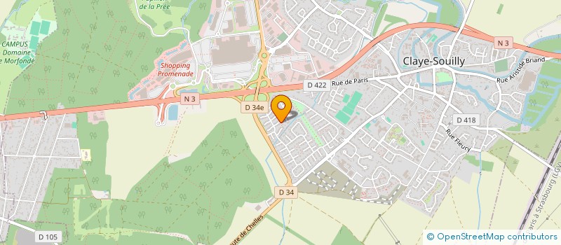 localisation de l'entreprise PROTAX  CLAYE-SOUILLY