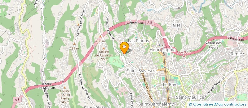 localisation de l'entreprise PROTAXI BTX à NICE