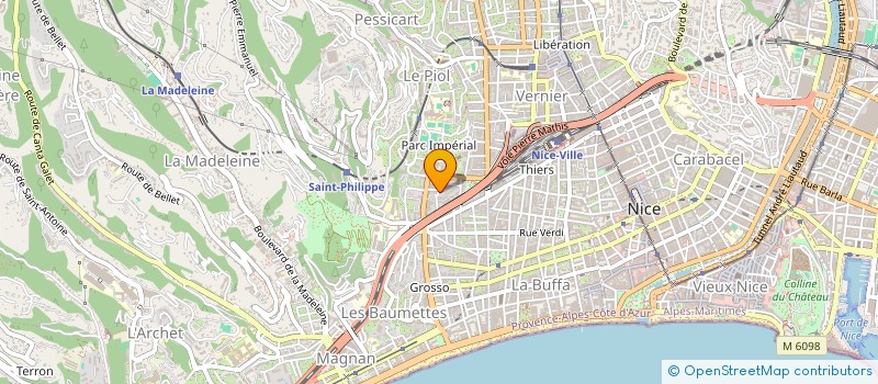 localisation de l'entreprise PROTEA à NICE