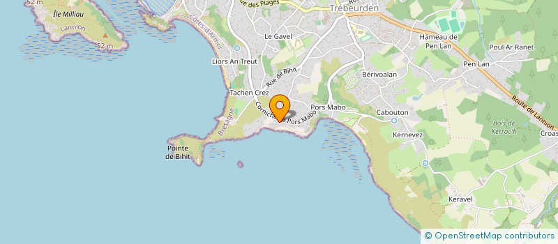 localisation de l'entreprise PROTEA  TREBEURDEN