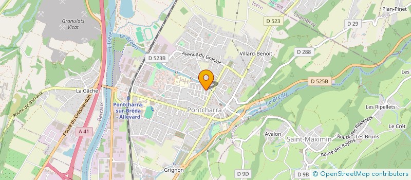 localisation de l'entreprise PROTEA SERVICES  PONTCHARRA