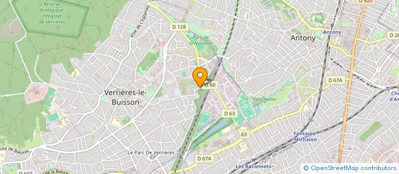localisation de l'entreprise PROTEAM à VERRIERES-LE-BUISSON