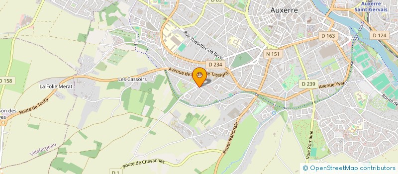 localisation de l'entreprise PROTEAM CONCEPT à AUXERRE