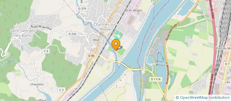 localisation de l'entreprise PROTEAP  CHARMES-SUR-RHONE