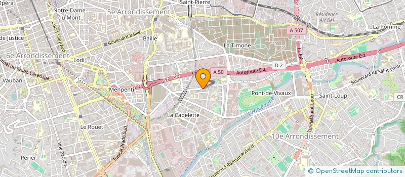 localisation de l'entreprise PROTEART à MARSEILLE