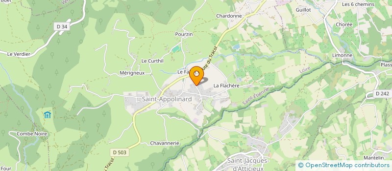 localisation de l'entreprise PROTEC 360  SAINT-APPOLINARD