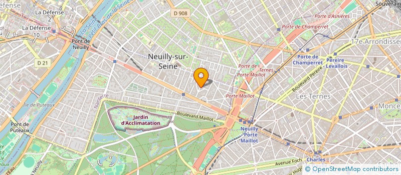 localisation de l'entreprise PROTEC à NEUILLY-SUR-SEINE