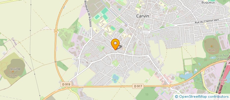 localisation de l'entreprise PROTEC  CARVIN