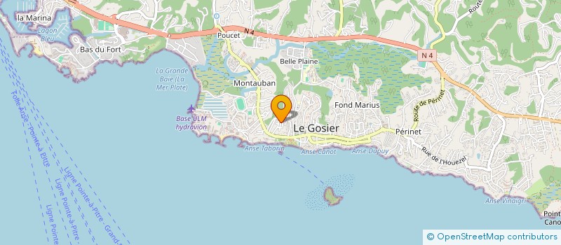 localisation de l'entreprise PROTEC  LE GOSIER