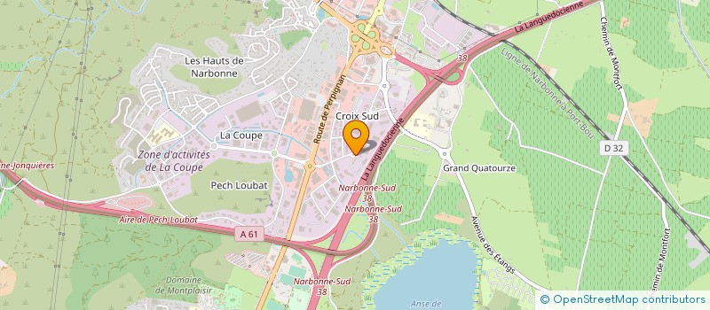localisation de l'entreprise PROTEC DOMAINS à NARBONNE