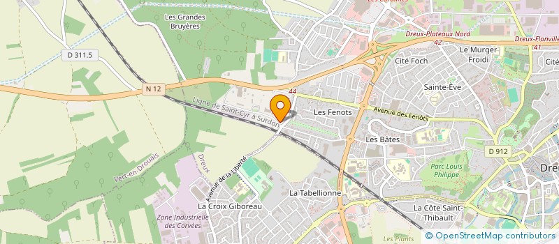 localisation de l'entreprise PROTEC FORMATION à DREUX