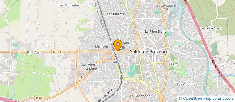 localisation de l'entreprise PROTEC GLASS à SALON-DE-PROVENCE