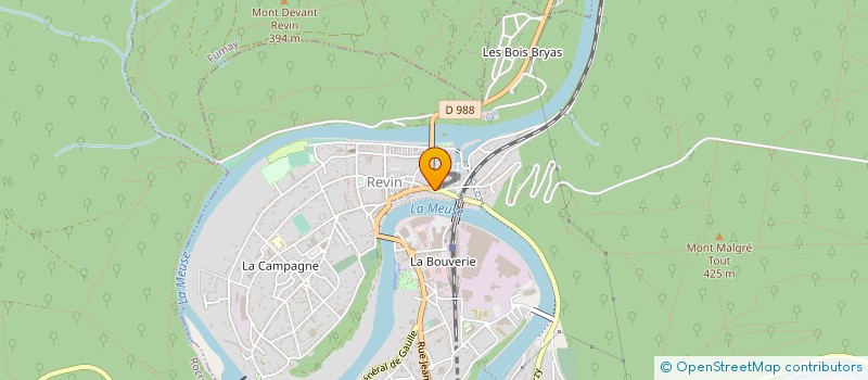 localisation de l'entreprise PROTEC'HABITAT à REVIN