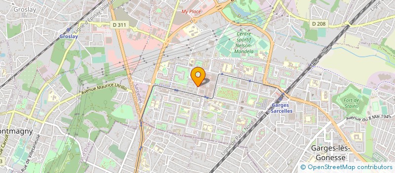 localisation de l'entreprise PROTEC INCENDIE IDF à SARCELLES