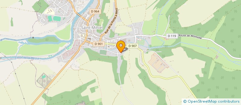 localisation de l'entreprise PROTEC-PRO à SAINT-MIHIEL