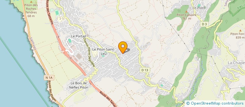 localisation de l'entreprise PROTEC REUNION  SAINT-LEU