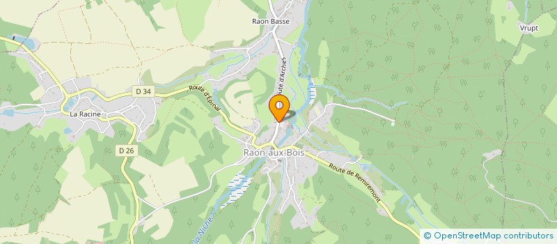localisation de l'entreprise PROTEC SANTE VOSGES  RAON-AUX-BOIS