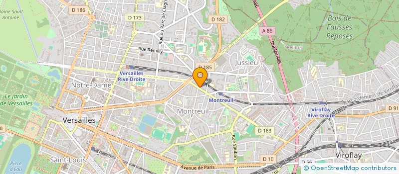 localisation de l'entreprise PROTEC'SON à VERSAILLES