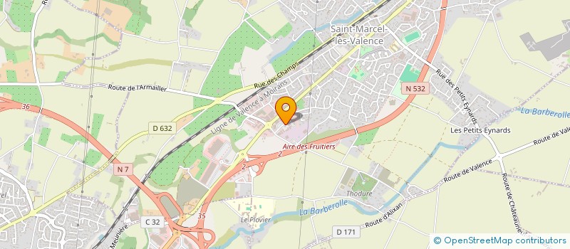 localisation de l'entreprise PROTEC'SUN  SAINT-MARCEL-LES-VALENCE